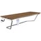 Steamspa Two Person 35 in. Teak Wood Wall Mounted Folder Shower Seat in Chrome Trim SSP-SS-D-CH - alternate 1
